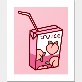 Peach Juice Box Posters and Art